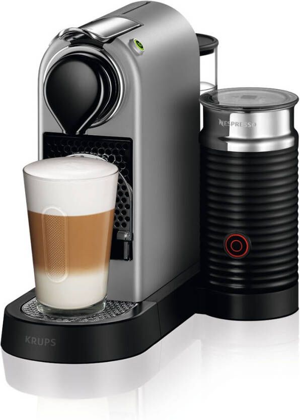 Nespresso Krups koffieapparaat CitiZ & Milk XN761B(Zilver )