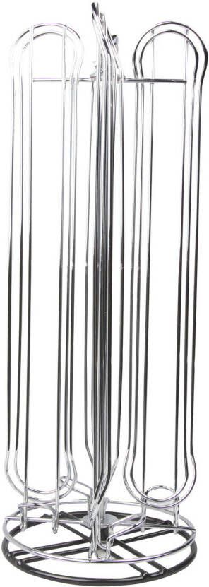 Artex Rvs Nespresso Koffiecup Roterende Display/houder 32 Cupjes Koffiecuphouders