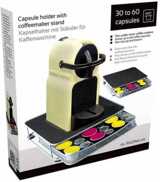 Cuisinier Capsulehouder Met Standaard Voor Koffiezetapparaat Houder Voor 60 Koffiecapsules