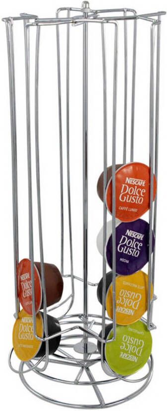 Merkloos Koffie Cupcarroussel/capsule Houder 28 Cups Koffiecuphouders