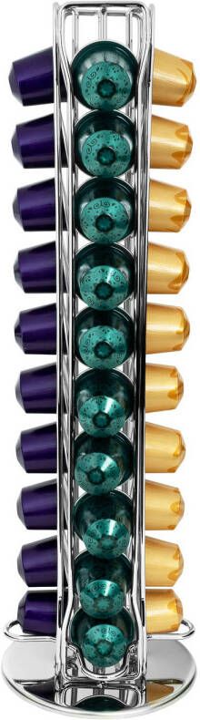 QUVIO Koffiecups Standaard Voor Nespresso Rond 40 Capsules Chroom