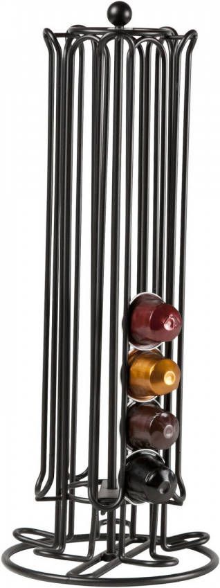 Shoppartners Zwart Metalen Nespresso Koffiecup Roterende Display/houder 50 Cupjes Koffiecuphouders