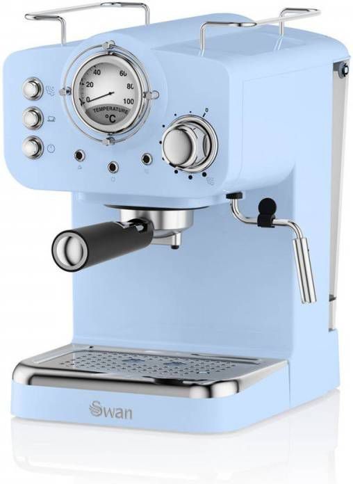 Swan Retro Espressomachine Blauw