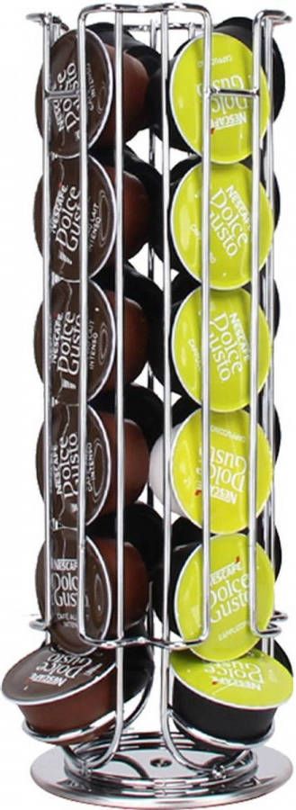 Zindoo Capsulehouder 24 Cups Zilver