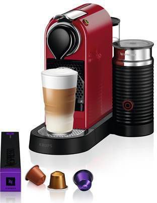 Nespresso Krups koffieapparaat CitiZ & Milk XN7615(Rood ) online kopen