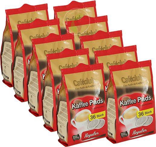 Cafeclub Supercreme Regular Koffiepads 36 stuks