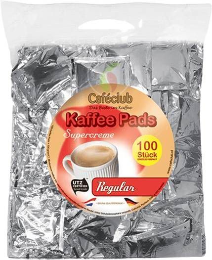Cafeclub Supercreme Regular Megabeutel Koffiepads 100 stuks