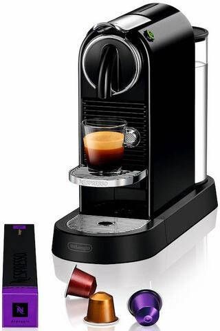 Nespresso Koffiecapsulemachine CITIZ EN 167.B van DeLonghi, Black, inclusief welkomstpakket met 14 capsules