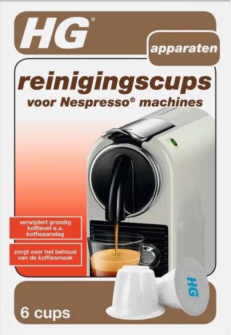 HG reinigingscups Voor Nespresso® Machines 6 Stuks